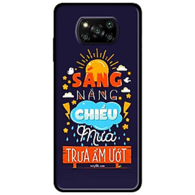 Ốp lưng dành cho Xiaomi Poco X3 mẫu Tính Tình Thời Tiếtt