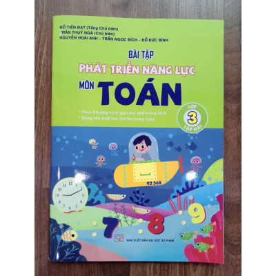 Sách - Combo Bài tập phát triển năng lực môn Toán lớp 3 - Tập 1 + 2 ( Kết Nối )
