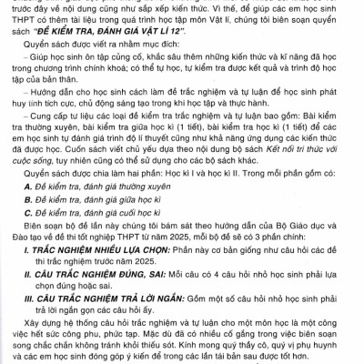 Đề Kiểm Tra, Đánh Giá Vật Lí 12 (Bám Sát SGK Kết Nối Tri Thức Với Cuộc Sống) - HA