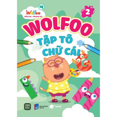WOLFOO Combo 6 Tập Tô Chữ Cái và Chữ Số