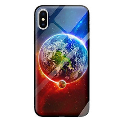 Ốp kính cường lực cho iPhone XS trái đất 1 - Hàng chính hãng