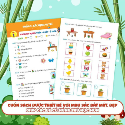 Sách - Phiếu Luyện Toán Tư Duy Cùng Gấu Kiki 3 - Xác Định Vị Trí - Các Dạng Toán Quy Luật - Megabook