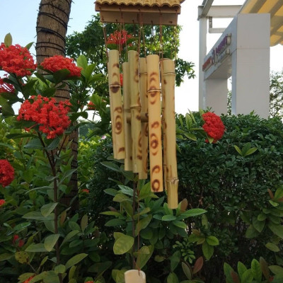 Chuông gió tre nứa phong thủy may mắn
