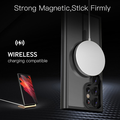 Ốp lưng nhám sạc từ tính cho Samsung S25 Ultra , S24 Ultra hiệu Likgus PC Ultra-thin Frosted Magnetic Case - Hàng nhập khẩu