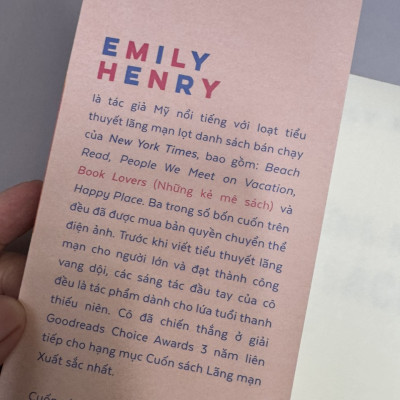 NHỮNG KẺ MÊ SÁCH – Emily Henry - Lan Young dịch – Nhã Nam - NXB Hà Nội