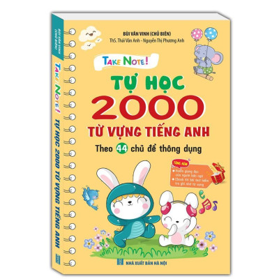 Sách - Take Note! Văn 6 - Không Lò Xo + Take Note - Tự Học 2000 Từ Vựng Tiếng Anh - Theo 44 Chủ Đề Thông Dụng - Minh Thắng