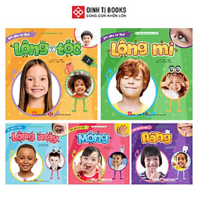 Sách - Em yêu cơ thể ( bộ sách khám phá cơ thể diệu kỳ cho bé từ 3 tuổi) -Đinh Tị Books