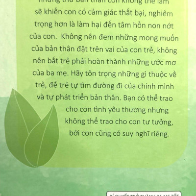 Dạy Con Tự Chủ - Bí Quyết Trờ Thành Ba Mẹ Tốt