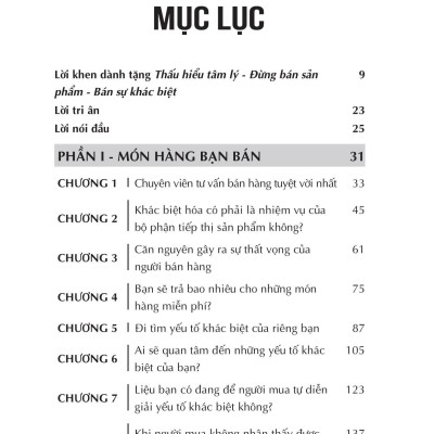 Thấu Hiểu Tâm Lý - Đừng Bán Sản Phẩm - Bán Sự Khác Biệt