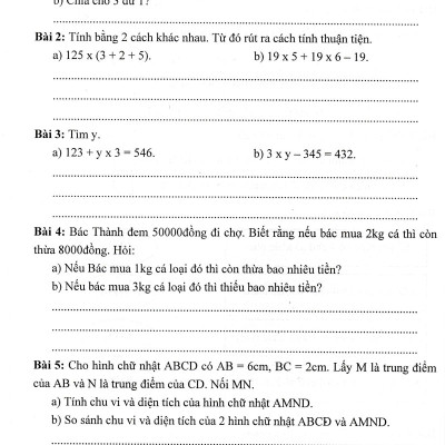 Phát Triển Và Nâng Cao Toán 3 (Dùng Chung Cho Các Bộ SGK Hiện Hành) 