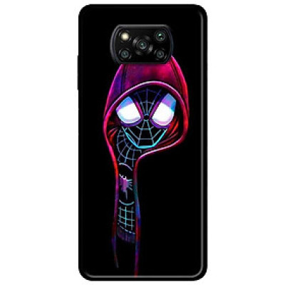 Ốp lưng dành cho Xiaomi Poco X3 mẫu Nhện Đen Mắt Trắng