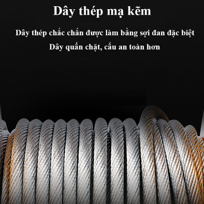 Bộ Tời Điện Kèm Rùa ABG PA200 (100/200kg) 20 Mét - Giúp Máy Tời Treo Nâng Hạ Vật Nặng Trong Nhà Xưởng Công Nghiệp Và Đời Sống Dễ Dàng, Nâng Kéo Linh Hoạt, Hiệu Quả Cao - Hàng Chính Hãng (Giao Màu Ngẫu Nhiên)