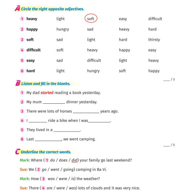Super Test - Đề Kiểm Tra Nhanh Tiếng Anh Cho Học Sinh Lớp 5