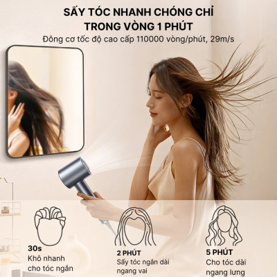 Máy sấy tóc ion âm 2 chiều nóng lạnh SOKANY SK14019 công suất 2400W,  chăm sóc tóc, bảo vệ tóc khỏi hư tổn - HÀNG CHÍNH HÃNG - DELIYA