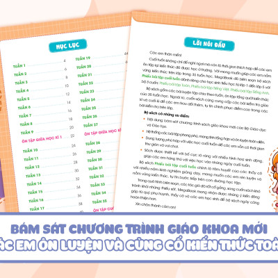 Combo Phiếu Bài Tập Cuối Tuần Toán + Tiếng Việt Lớp 4 (35 Tuần Học) (Bộ 2 Cuốn) - MEGA
