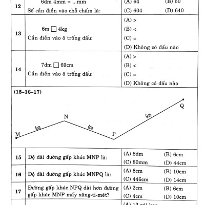 500 Bài Toán Trắc Nghiệm 3 (Biên Soạn Theo Chương Trình Giáo Dục Phổ Thông Mới)