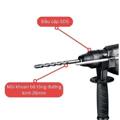 MÁY KHOAN 3 CHỨC NĂNG 1050W 26MM 2601 DRAMA THI_DRM_2601 - HÀNG CHÍNH HÃNG
