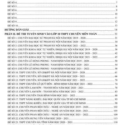 Bộ Đề Ôn Luyện Thi Vào Lớp 10 THPT Chuyên Môn Toán  _ EDU