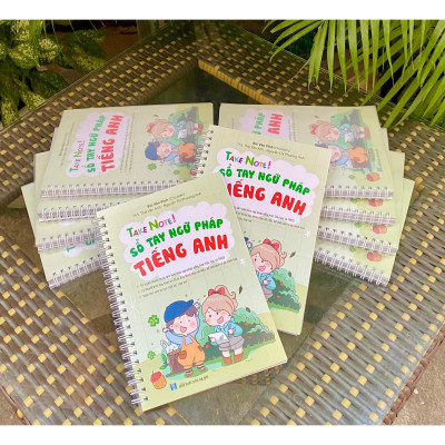 Sách - Take Note - Sổ Tay Ngữ Pháp Tiếng Anh - Gáy Lò Xo Bìa Xanh - Minh Thắng
