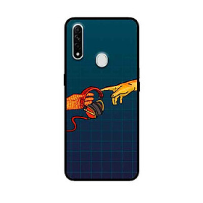Ốp Lưng in cho Oppo A8 Mẫu Bàn Tay Chạm Nhạc - Hàng Chính Hãng
