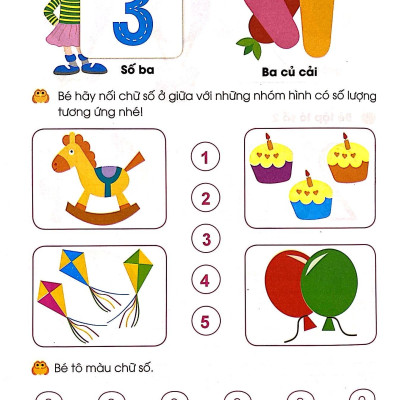 Giúp Bé Vững Bước Vào Lớp 1 - Bé Làm Quen Với Chữ Số (5-6 Tuổi) (Tái Bản 2024)