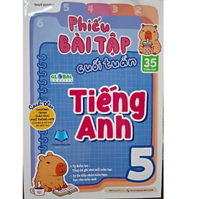 Sách - Phiếu bài tập cuối tuần Tiếng Anh 5
