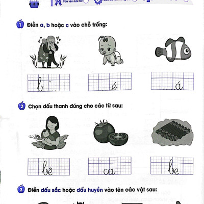 Vở Luyện Viết Chính Tả Lớp 1 - Âm-Vần-Dấu Thanh