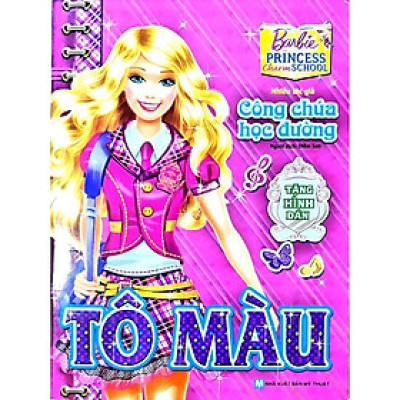 Sách - Tô Màu Theo Truyện Kể - Barbie Công Chúa Học Đường - Tân Việt Books