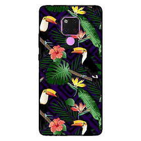 Ốp lưng dành cho Huawei 5t - Mate 20 - Mate 20 Pro mẫu Họa Tiết Két Xanh