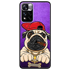 Ốp lưng dành cho Xiaomi Redmi Note 11 Pro 5G ( Bản Nội Địa ) - Pulldog Hiphop Nền Tím