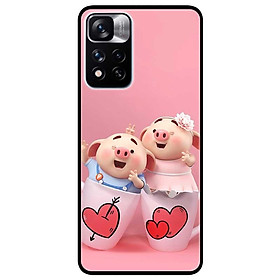 Ốp lưng dành cho Xiaomi Redmi Note 11 Pro 5G ( Bản Nội Địa ) - Hai Chú Heo Ly Cặp