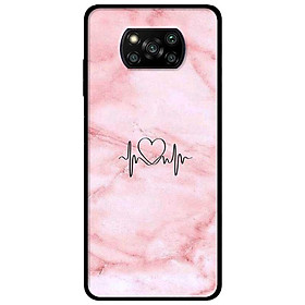 Ốp lưng dành cho Xiaomi Poco X3 mẫu Đá Hồng