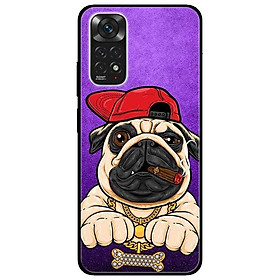 Ốp lưng dành cho Xiaomi Redmi Note 11 4G - Pulldog Hiphop Nền Tím