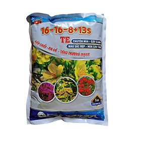 Phân bón NPK Song Ngưu 16-16-8 +13S chuyên dùng cho hoa và cây kiểng giúp Bung chồi - Ra lá - Màu sắc đẹp lâu tàn