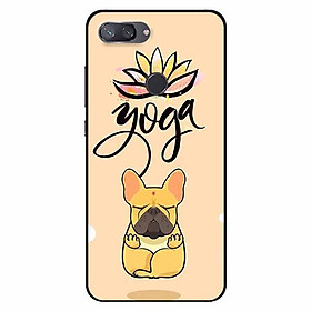 Ốp lưng in cho Xiaomi Mi 8 Lite Mẫu Cún Yoga
