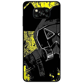 Ốp lưng dành cho Xiaomi Poco X3 mẫu Bịt Mắt Vàng Đen