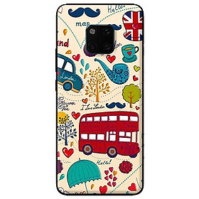 Ốp in cho Huawei Mate 20 Pro Họa Tiết Xe Buýt - Hàng chính hãng