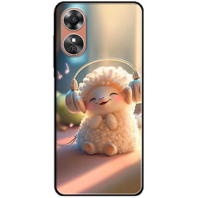 Ốp lưng cho Oppo A15 - A15s - A35 4G - A17 - A17K - A57 4G - A94 5G - A95 5G - Cừu Cười - Hàng Chính Hãng