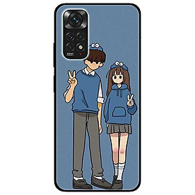 Ốp lưng dành cho Xiaomi Redmi Note 11 4G mẫu Cặp Đôi Say Hi