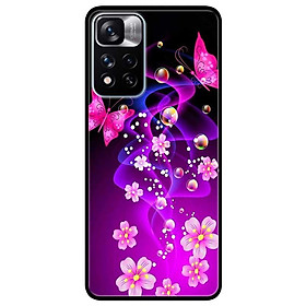 Ốp lưng dành cho Xiaomi Redmi Note 11 Pro 5G ( Bản Nội Địa ) - Bướm Và Hoa Hồng