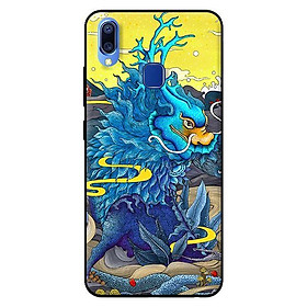 Ốp in cho Vivo Y91 Rồng Xanh Nền Vàng - Hàng chính hãng