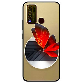 Ốp lưng dành cho Vivo Y30 mẫu Vòng Tròn Bướm Đỏ