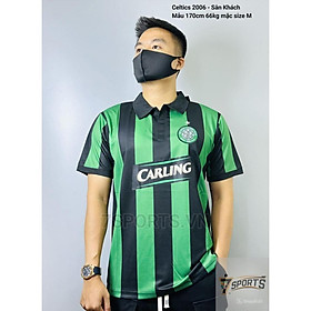 Áo Bóng Đá Retro Celtic 2006 - Sân Khách bản cao cấp vải Cotton Polyester