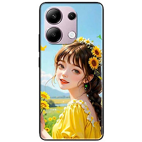 Ốp lưng Redmi 9T - 13C - 13 4G - Redmi Note 13 4G - Note 13 Pro 4G - Note 13 Pro 5G - Mỹ Nữ Áo Vàng - Hàng Chính Hãng