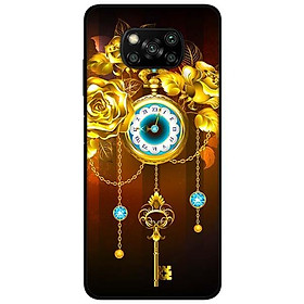Ốp lưng dành cho Xiaomi Poco X3 mẫu Đồng Hồ Chìa Khóa