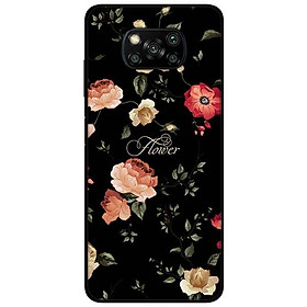 Ốp lưng dành cho Xiaomi Poco X3 mẫu Họa Tiết Hoa Flower