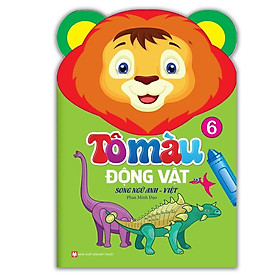 Sách - Tô Màu Động Vật - Song Ngữ Anh Việt - Tập 6 - Minh Thắng