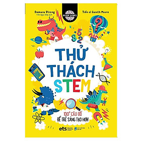 Sách Brain games: Thử thách stem - 100+ câu đố để trẻ sáng tạo hơn - Alphabooks - BẢN QUYỀN