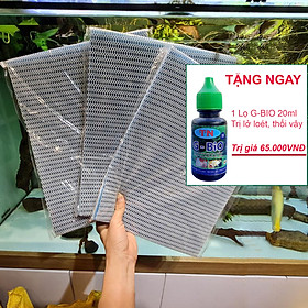 3 Bông Lọc Bể Cá 8D (40x50x2cm) | Lọc Sạch Cặn Hồ Thủy Sinh Hiệu Quả