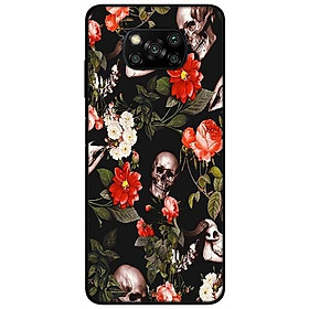 Ốp lưng dành cho Xiaomi Poco X3 mẫu Hoa Đỏ Trắng